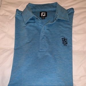 FootJoy polo blue and black striped